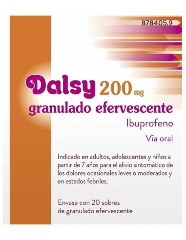 Dalsy 200 Mg 20 Sobres Efervescentes