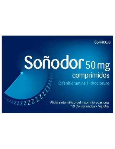 Soñodor 50 Mg 10 Comprimidos Soñodor 50 Mg 10 Comprimidos
