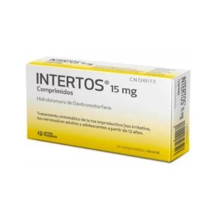 Intertos 15 Mg 20 Comprimidos