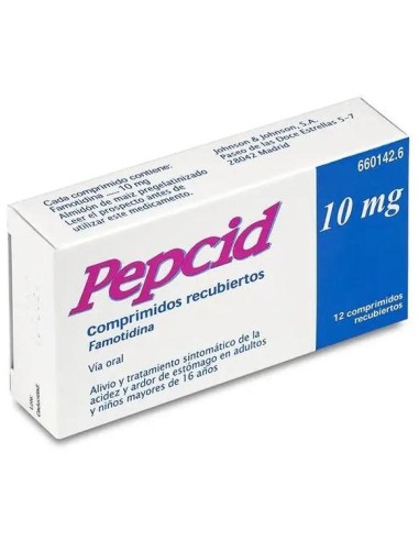 Pepcid 10 Mg 12 Comprimidos Recubiertos