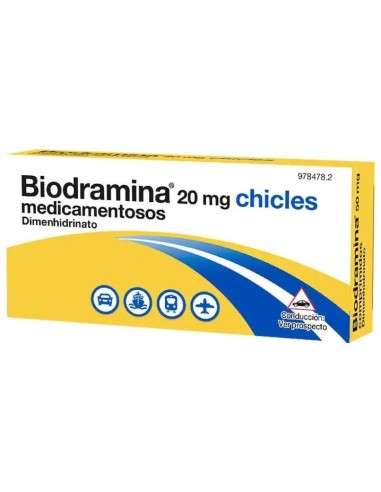 Biodramina 20 Mg 12 Chicles... Biodramina 20 Mg 12 Chicles...