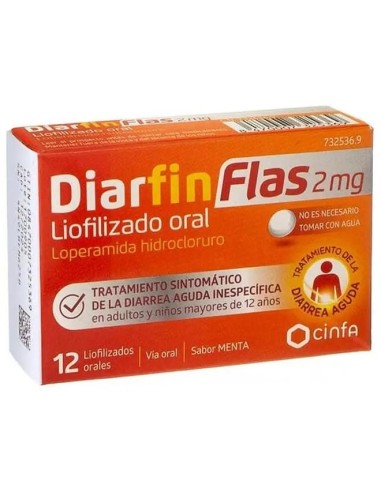Diarfin Flas 2 Mg 12 Comprimidos Diarfin Flas 2 Mg 12 Comprimidos