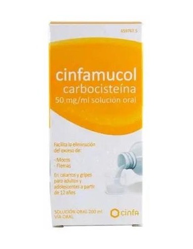 Cinfamucol Carbocisteína 50 Mg/Ml... Cinfamucol Carbocisteína 50 Mg/Ml...