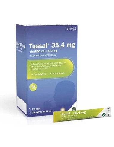 Tussal 35,4 Mg 20 Sobres Tussal 35,4 Mg 20 Sobres