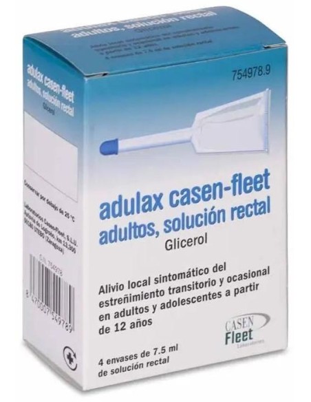 Adulax 7,5 g Solución Rectal 4 Enemas de 7,5 ml