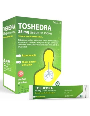 Toshedra 35 Mg Jarabe 20 Sobres De 5 Ml
