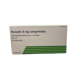 Periactin 4 Mg 30 Comprimidos