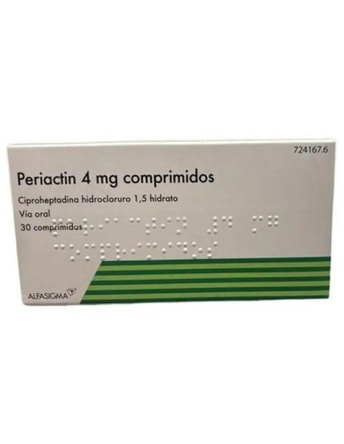 Periactin 4 Mg 30 Comprimidos Periactin 4 Mg 30 Comprimidos