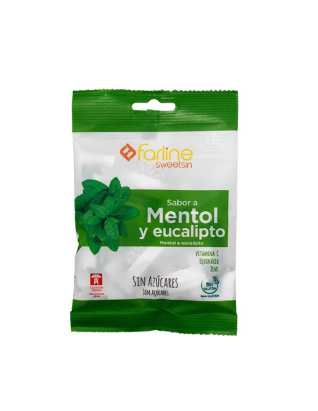 Farline Sweetsin Mentol y Eucalipto sin azúcar 35 g