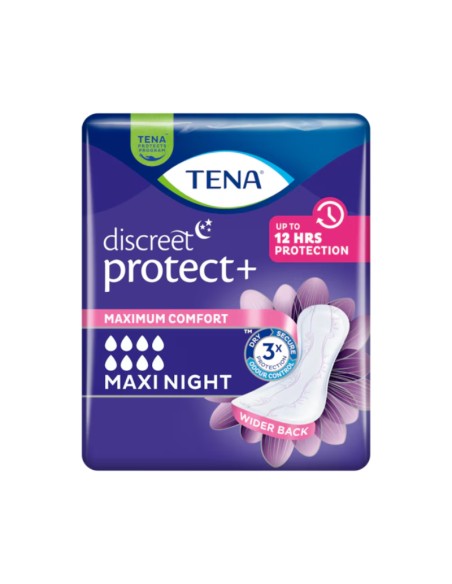 TENA Discreet Protect+ Maxi Night 12 unidades