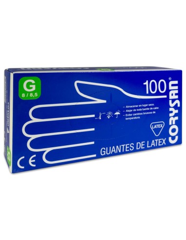 Corysan guantes látex talla grande...