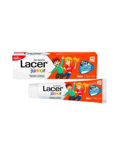 Lacer Gel Dental Junior Fresa 75 ml