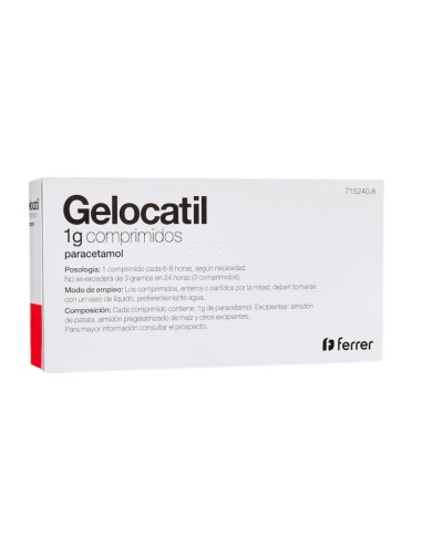 Gelocatil 1 G 10 Comprimidos