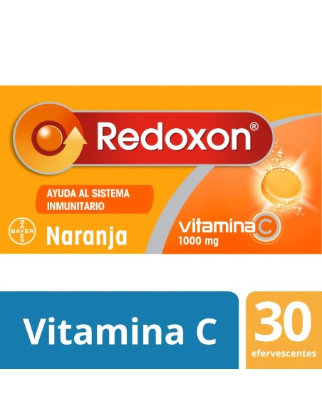 Redoxon Vitaminas Defensas Sabor Naranja 30 Comprimidos Efervescentes