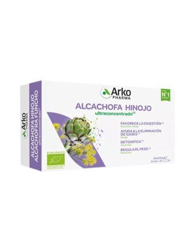 Arkofluido Alcachofa e Hinojo 20 ampollas