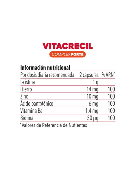 Vitacrecil Complex Forte Pack 180 cápsulas + Champú