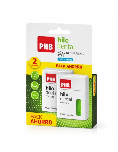 PHB Pack Duplo Hilo Dental Fluor-Menta PHB Pack Duplo Hilo Dental Fluor-Menta