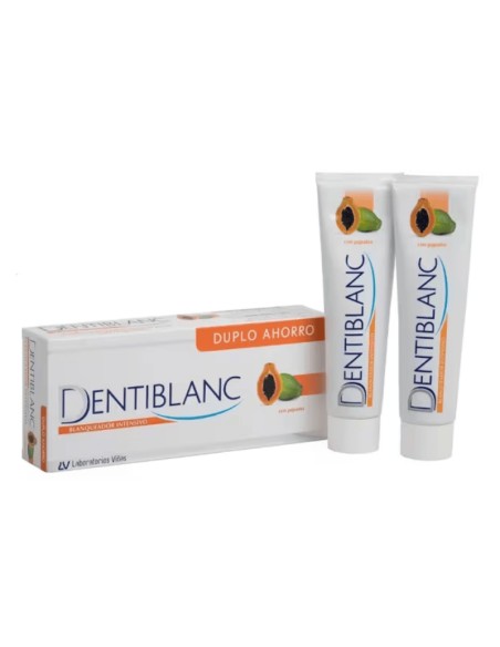 Dentiblanc Blanqueador Intensivo Duplo 2 x100 ml + cepillo viaje de regalo