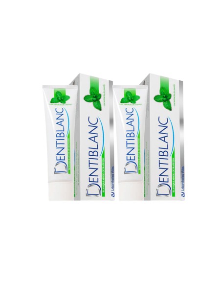 Dentiblanc Pasta dental Blanqueador Extrafresh Duplo 2x100ml + cepillo viaje de regalo