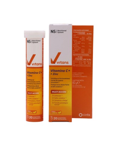 Ns Vitans Vitamina C + Zinc 20... Ns Vitans Vitamina C + Zinc 20...