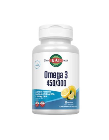 Kal Omega 3 450/300 120 Perlas Kal Omega 3 450/300 120 Perlas