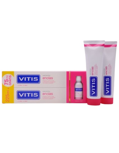 Vitis Encías Duplo Pasta 150 ml +150 ml Vitis Encías Duplo Pasta 150 ml +150 ml