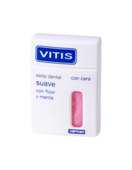 Vitis Seda Dental Con Cera Suave Flúor y Menta 50 Ml