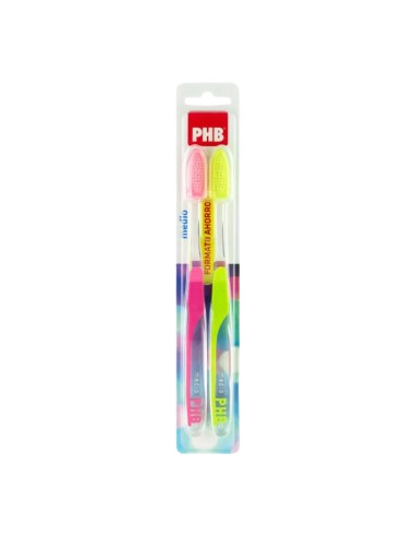 Phb Plus Cepillo Medio Duplo 2 Cepillos Phb Plus Cepillo Medio Duplo 2 Cepillos