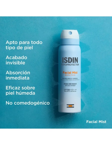 Isdin Fotoprotección Facial Mist Bruma SPF 50 100 ml