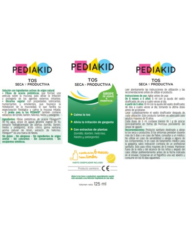 Pediakid Tos Seca y Productiva 125 Ml