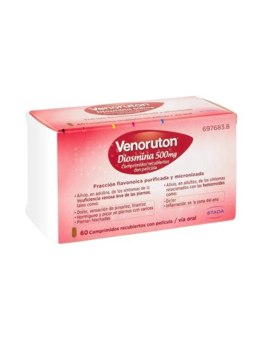 Venoruton Diosmina 500 mg 30 Comprimidos