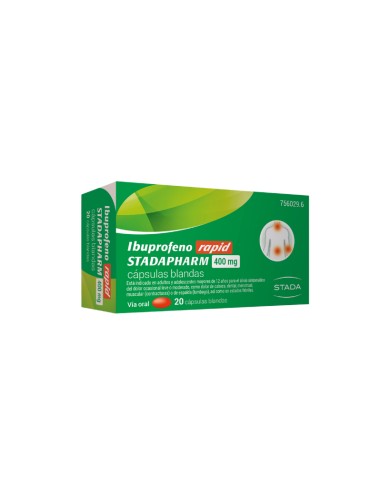 Ibuprofeno Rapid 400mg 20 Cápsulas