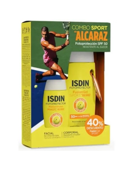 Isdin Fotoprotector Fusion Water Magic SPF50 50ml + Fusion Gel Sport Alcaraz SPF50 100ml ALCARAZ