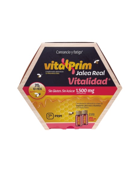 VitalPrim Jalea Real Vitalidad 1.500Mg 20 Viales
