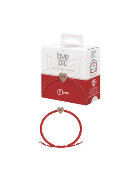 Prim Bye Pic Pulsera Citronela Nudo Corazón Rojo