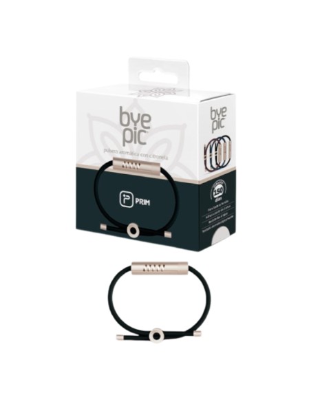 Prim Bye Pic Pulsera Citronela Cordón Adultos Negro