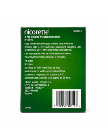 Nicorette 2 mg 210 Chicles...