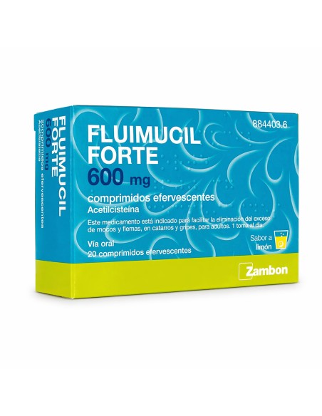 Fluimucil Forte 600 mg 20 Comprimidos Efervescentes