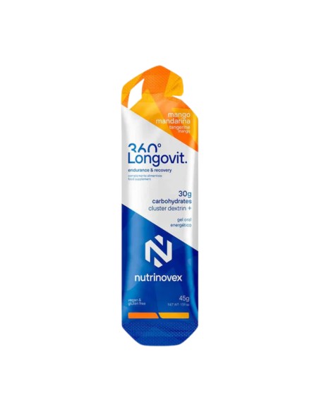 Nutrinovex Longovit Gel 30 g CHO + Dextrina Mango Mandarina 45 g
