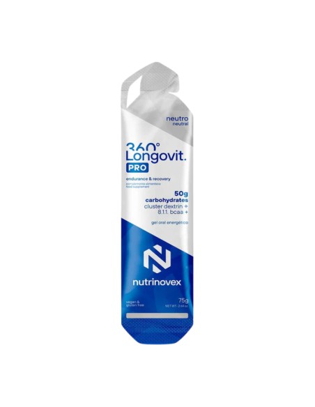 Nutrinovex Longovit 360º Pro Gel 50 g CHO + Dextrina + 8.1.1 BCAA Neutro 75 g