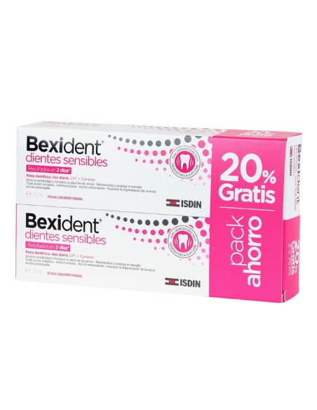Isdin Bexident Pasta Dientes Sensibles Duplo 2x75 ml
