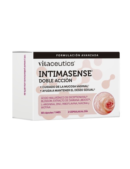 Vitaceutics Intimasense Doble Acción 60 Cápsulas