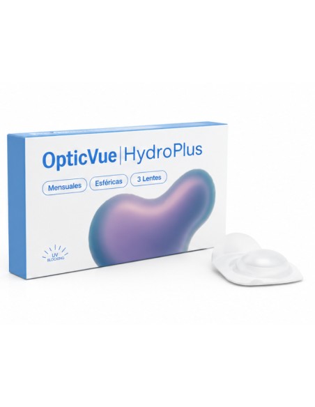 Lentillas OpticVue HydroPlus Mensuales (3 lentes)