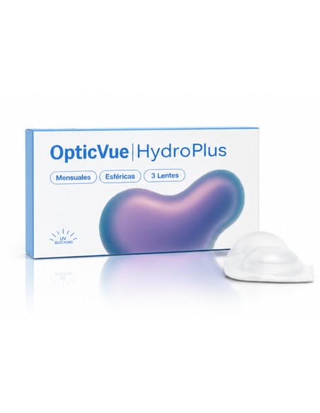 Lentillas OpticVue HydroPlus Mensuales (3 lentes)
