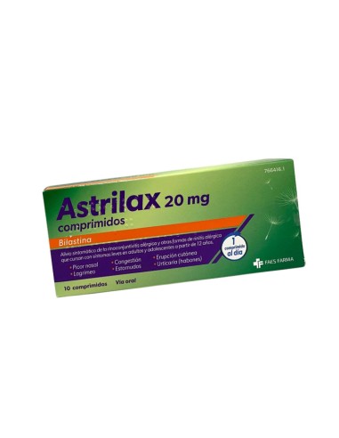 Astrilax 20mg 10 comprimidos Astrilax 20mg 10 comprimidos