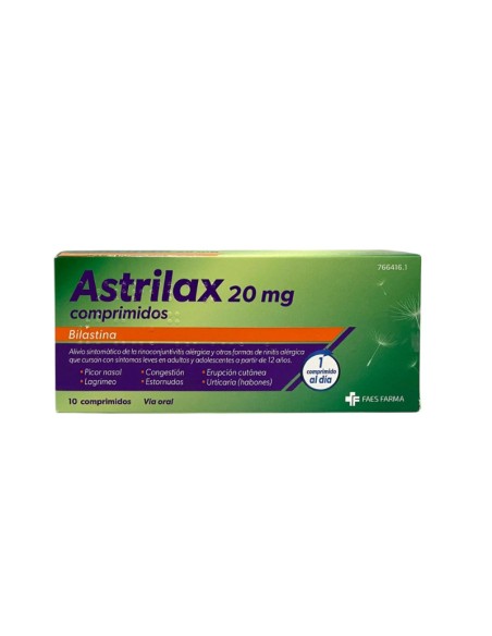 Astrilax 20mg 10 comprimidos