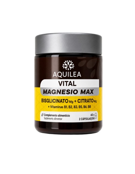 Aquilea Vital Magnesio Max Bisglicinato + Citrato 60 Cápsulas