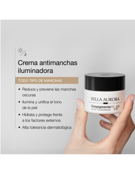 Bella Aurora Despigmenta10 Crema Antimanchas Iluminadora 50ml