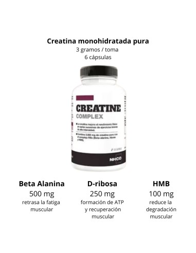 NHCO Creatine Complex 120 Cápsulas