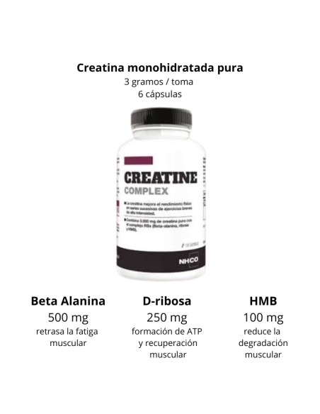 NHCO Creatine Complex 120 Cápsulas